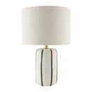 Modern European furniture - Lined Ceramic Linen Table Lamp - www.oroatrade.com