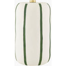 Modern European furniture - Lined Ceramic Linen Table Lamp - www.oroatrade.com