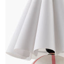 Modern European furniture - Lined Round Ceramic Table Lamp - www.oroatrade.com
