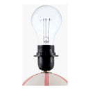 Modern European furniture - Lined Round Ceramic Table Lamp - www.oroatrade.com