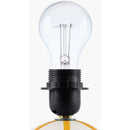 Modern European furniture - Lined Round Ceramic Table Lamp - www.oroatrade.com