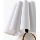 Modern European furniture - Lined Round Ceramic Table Lamp - www.oroatrade.com