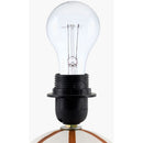 Modern European furniture - Lined Round Ceramic Table Lamp - www.oroatrade.com