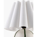 Modern European furniture - Lined Round Ceramic Table Lamp - www.oroatrade.com