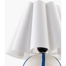 Modern European furniture - Lined Round Ceramic Table Lamp - www.oroatrade.com