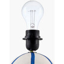 Modern European furniture - Lined Round Ceramic Table Lamp - www.oroatrade.com