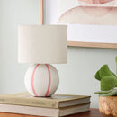 Modern European furniture - Round Lined Ceramic Table Lamp - www.oroatrade.com