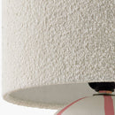 Modern European furniture - Round Lined Ceramic Table Lamp - www.oroatrade.com