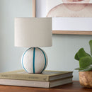 Modern European furniture - Round Lined Ceramic Table Lamp - www.oroatrade.com