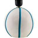 Modern European furniture - Round Lined Ceramic Table Lamp - www.oroatrade.com