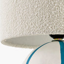 Modern European furniture - Round Lined Ceramic Table Lamp - www.oroatrade.com