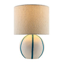Modern European furniture - Round Lined Ceramic Table Lamp - www.oroatrade.com