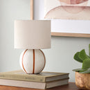 Modern European furniture - Round Lined Ceramic Table Lamp - www.oroatrade.com