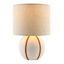 Modern European furniture - Round Lined Ceramic Table Lamp - www.oroatrade.com