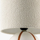 Modern European furniture - Round Lined Ceramic Table Lamp - www.oroatrade.com