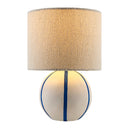 Modern European furniture - Round Lined Ceramic Table Lamp - www.oroatrade.com