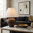 Modern European furniture - Empire Linen Shade Table Lamp - www.oroatrade.com