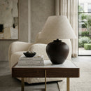 Modern European furniture - Empire Linen Shade Table Lamp - www.oroatrade.com