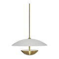 Hospitality furniture - White Glass Semi-Dome Pendant Lamp - www.oroatrade.com