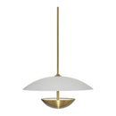 Hospitality furniture - White Glass Semi-Dome Pendant Lamp - www.oroatrade.com
