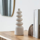 Hospitality furniture - White Ceramic Layered Vase - www.oroatrade.com