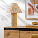 Modern European furniture - Beige Rattan Accent Table Lamp - www.oroatrade.com