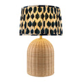 Modern European furniture - Blue Patterned Fabric Table Lamp - www.oroatrade.com
