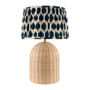 Modern European furniture - Blue Patterned Fabric Table Lamp - www.oroatrade.com