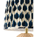 Modern European furniture - Blue Patterned Fabric Table Lamp - www.oroatrade.com
