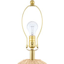 Modern European furniture - Blue Patterned Fabric Table Lamp - www.oroatrade.com