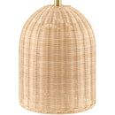 Modern European furniture - Blue Patterned Fabric Table Lamp - www.oroatrade.com