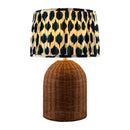 Modern European furniture - Blue Patterned Fabric Table Lamp - www.oroatrade.com