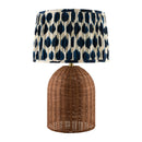 Modern European furniture - Blue Patterned Fabric Table Lamp - www.oroatrade.com