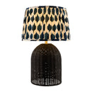 Modern European furniture - Blue Patterned Fabric Table Lamp - www.oroatrade.com