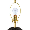 Modern European furniture - Blue Patterned Fabric Table Lamp - www.oroatrade.com