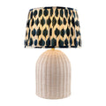 Modern European furniture - Blue Patterned Fabric Table Lamp - www.oroatrade.com