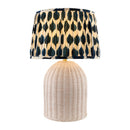 Modern European furniture - Blue Patterned Fabric Table Lamp - www.oroatrade.com