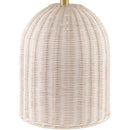 Modern European furniture - Blue Patterned Fabric Table Lamp - www.oroatrade.com