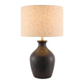 Hospitality furniture - Linen Drum Shade Table Lamp - www.oroatrade.com