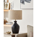 Hospitality furniture - Linen Drum Shade Table Lamp - www.oroatrade.com