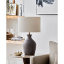 Hospitality furniture - Linen Drum Shade Table Lamp - www.oroatrade.com