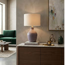 Hospitality furniture - Linen Drum Shade Table Lamp - www.oroatrade.com