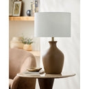 Hospitality furniture - Linen Drum Shade Table Lamp - www.oroatrade.com
