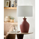 Hospitality furniture - Linen Drum Shade Table Lamp - www.oroatrade.com