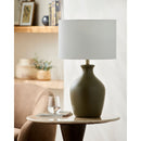 Hospitality furniture - Linen Drum Shade Table Lamp - www.oroatrade.com