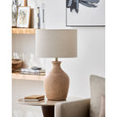 Hospitality furniture - Linen Drum Shade Table Lamp - www.oroatrade.com