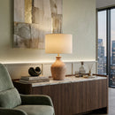 Hospitality furniture - Linen Drum Shade Table Lamp - www.oroatrade.com