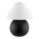 Hospitality furniture - Black Round Ceramic Table Lamp - www.oroatrade.com
