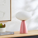 Modern European furniture - Oval White Glass Table Lamp - www.oroatrade.com