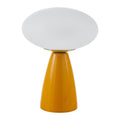 Modern European furniture - Oval White Glass Table Lamp - www.oroatrade.com